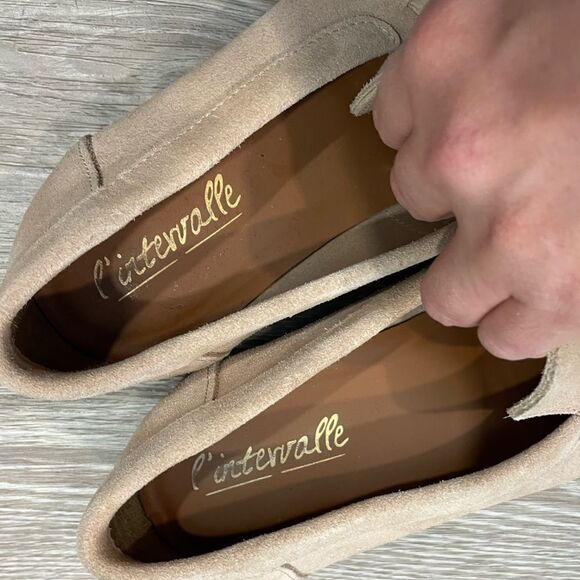 L’intervalle Fabio Pink Suede Loafer Boots Leather Made in Italy Sz 14 - Picture 3 of 9